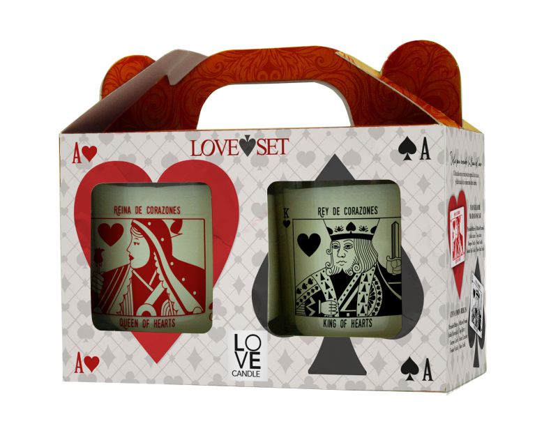 Pack 2 Vasos Love Set CARTAS