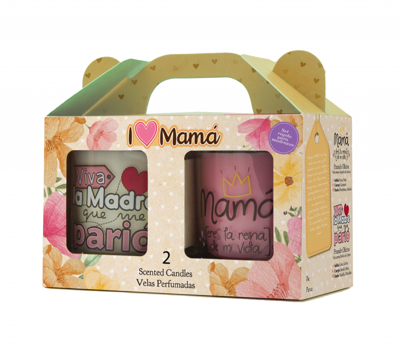 Pack 2 Vasos I love Mama Set